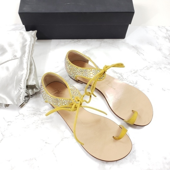 Giuseppe Zanotti Calendula Toe Ring Sandals - Picture 1 of 8